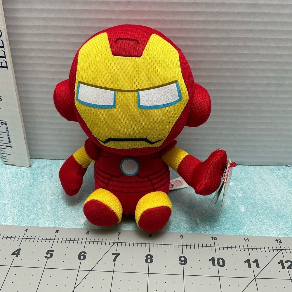 Beanie Babies‎ Iron Man Plush Toy - Red and Yellow